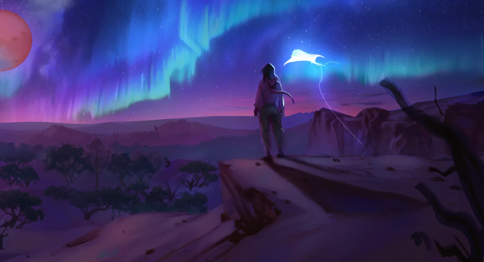 Atmospheric still from Threads of Light
