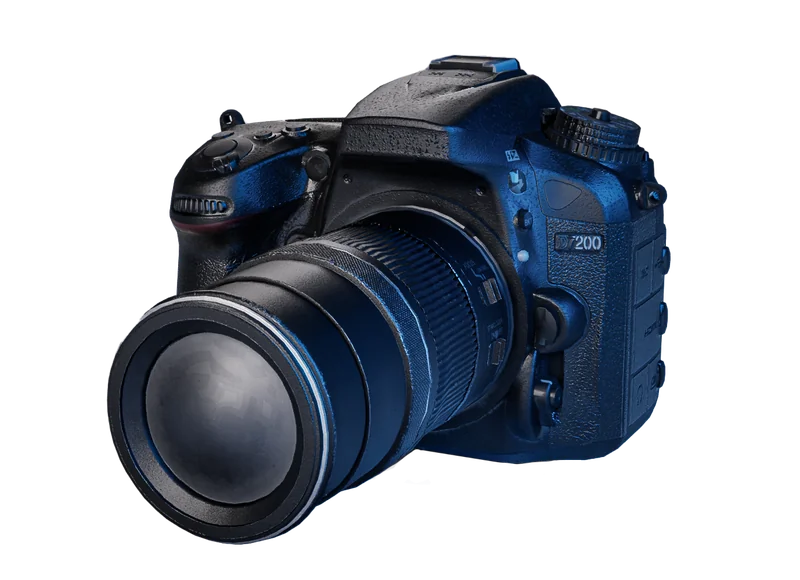 Amina's camera — her tool in both worlds